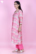 Chanderi Silk Kurta Pant and Dupatta Set In Block Print